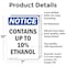 Signmission Contains Up To 10% Ethanol, 7 in W x Rectangle, Aluminum OS-2PACK-NS-A-710-V-10806 - alternate 2